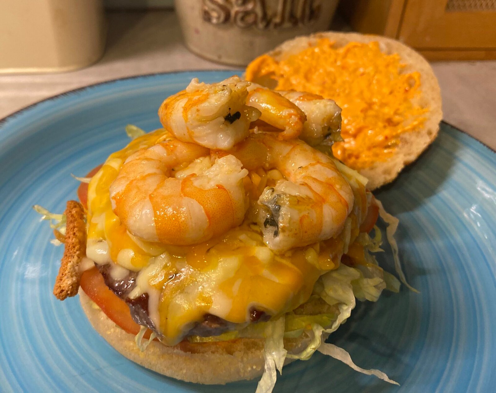 The Shelledrado Surf & Turf Burger